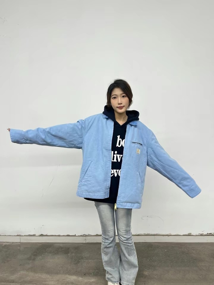 2024春秋季底特律夹克 美式工装帆布复古vintageJ001猎装秋外套男详情7