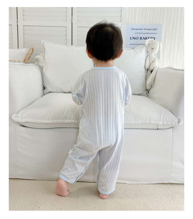 婴儿夏季衣服新生儿连体衣薄款纯棉a类无骨空调服0-3岁宝宝衣服详情8