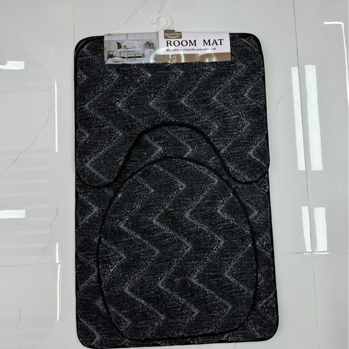 Wholesale of cross-border carpets, anti-slip MATS, water-absorbing new floor MATS, solid-color living room and bedroom bedside floor MATS pic 1