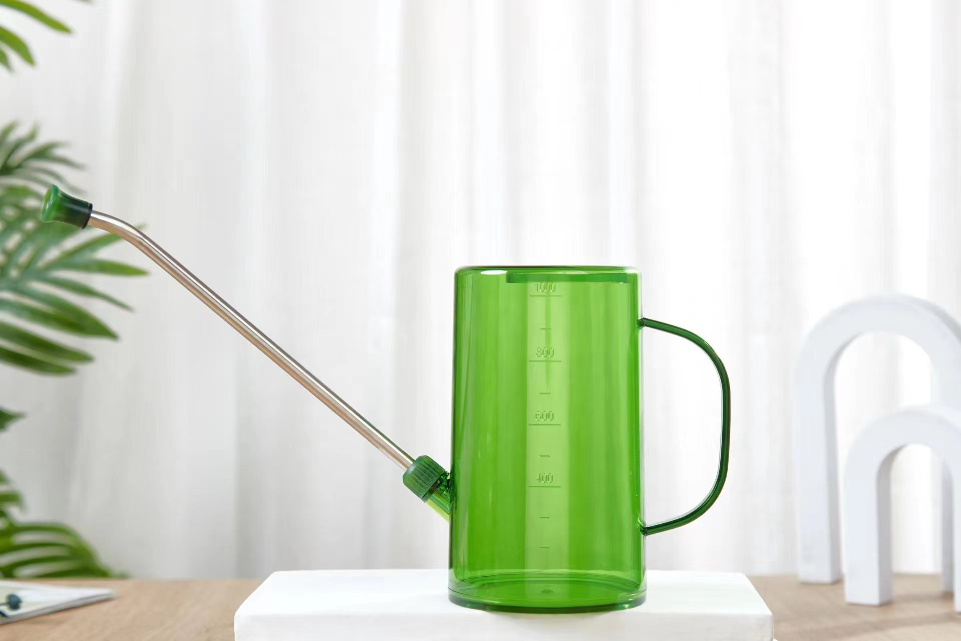 不锈钢长嘴浇水壶透明带刻度浇花壶洒水家用园艺盆栽淋水喷壶工具详情6