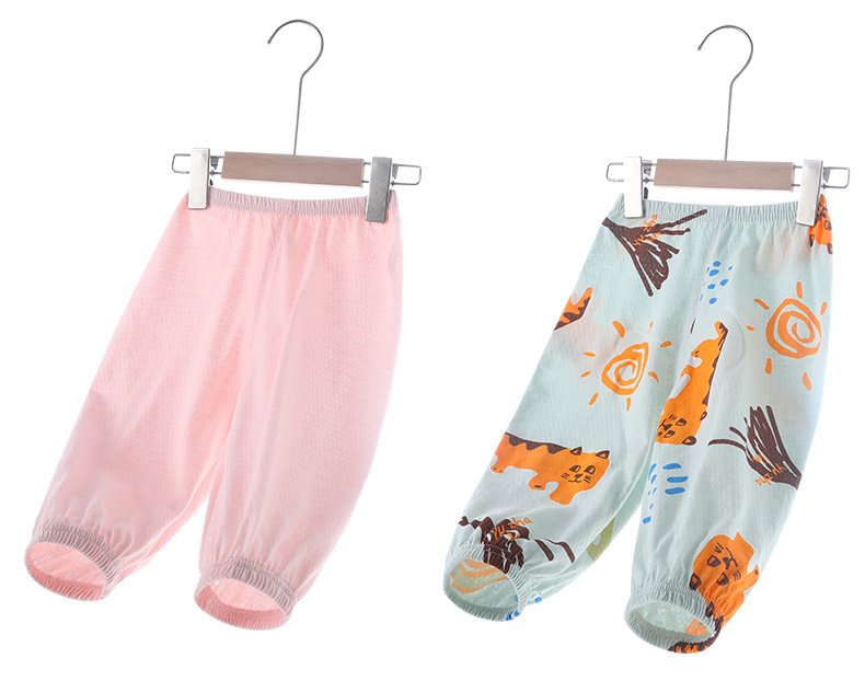 婴儿全棉防蚊裤男童夏季薄款a类宝宝夏天儿童小童外穿空调裤子详情14