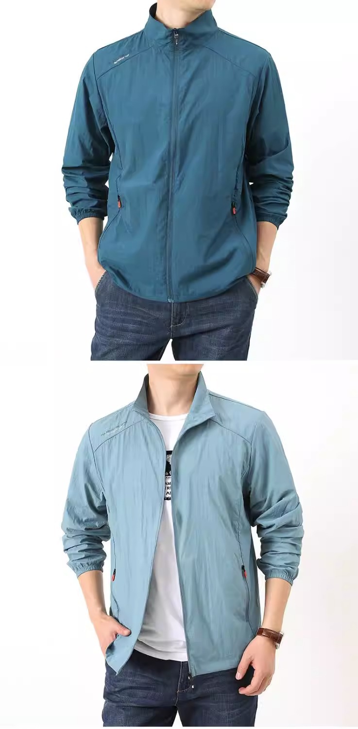 夏季男士防晒衣舒适锦纶100%宽松休闲户外运动防止外线速干皮肤衣详情9