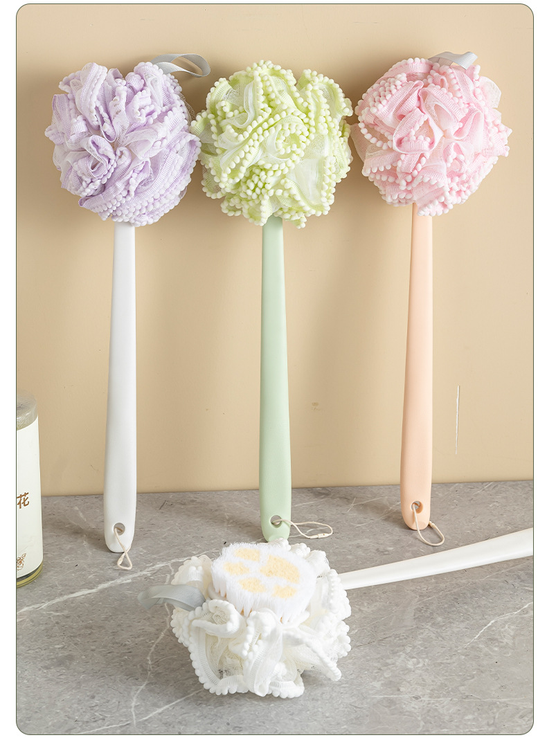 双面两用长柄浴球洗澡刷搓澡神器成人浴擦搓泥去灰身体强力搓澡刷详情12