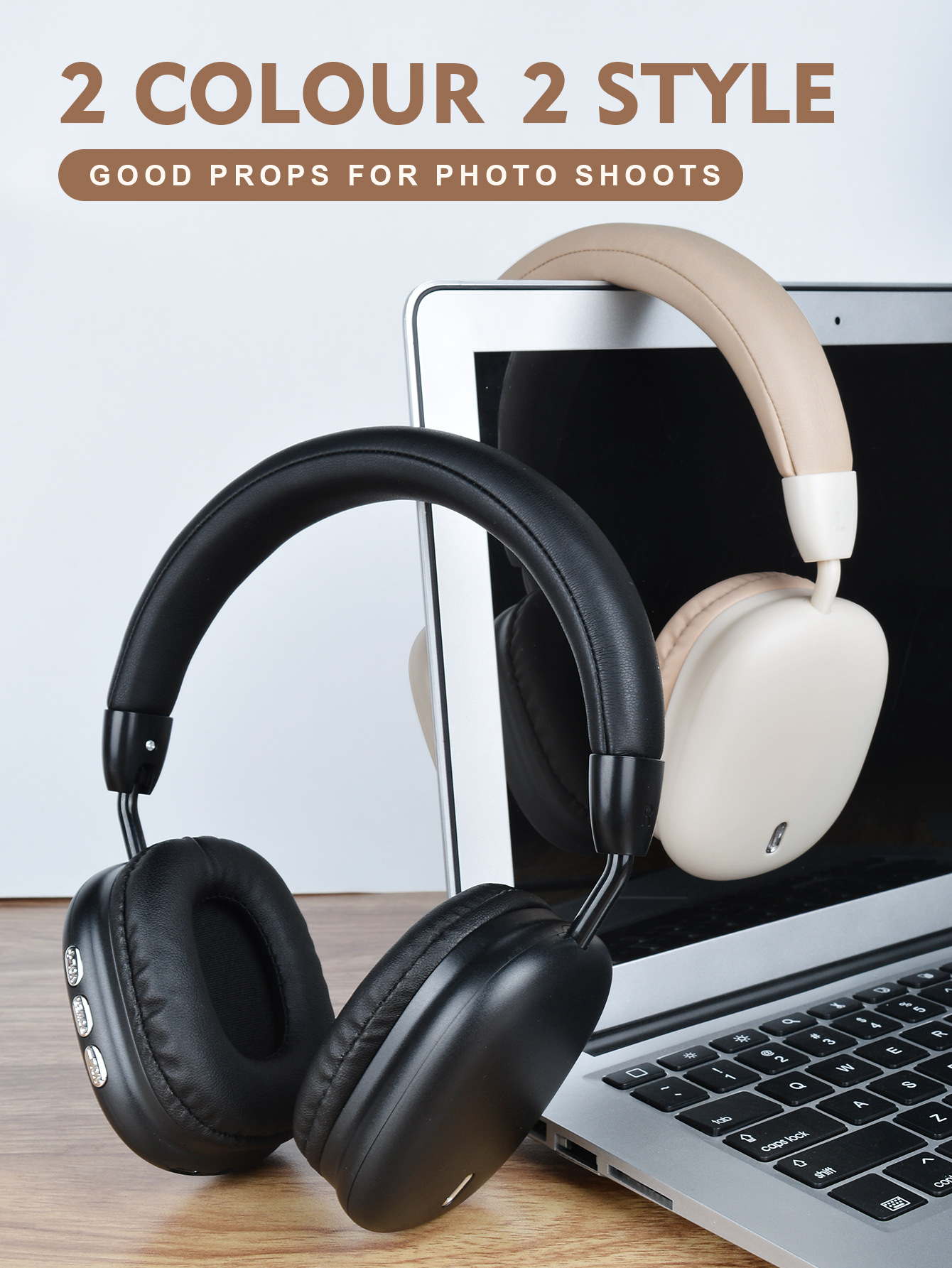 New cross-border bestseller B36 over-ear Bluetooth headphones, wireless computer, e-sports, gaming with microphone, sports, C-port for girls pic 12