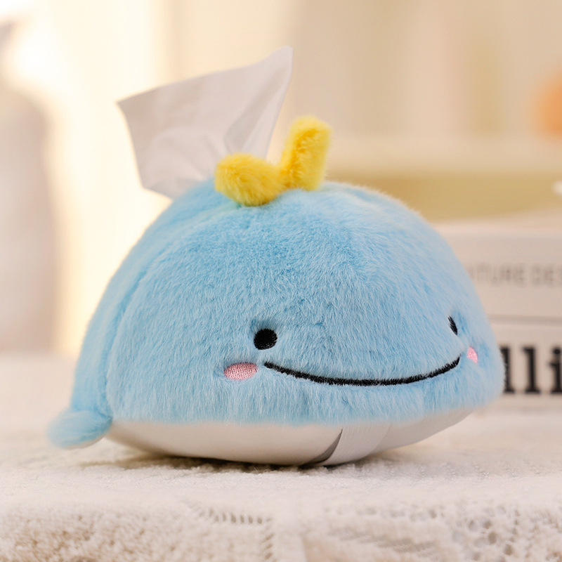 小红书同款西瓜毛绒玩偶水果纸巾盒创意卧室收纳汽车内抽纸盒娃娃装饰品详情8