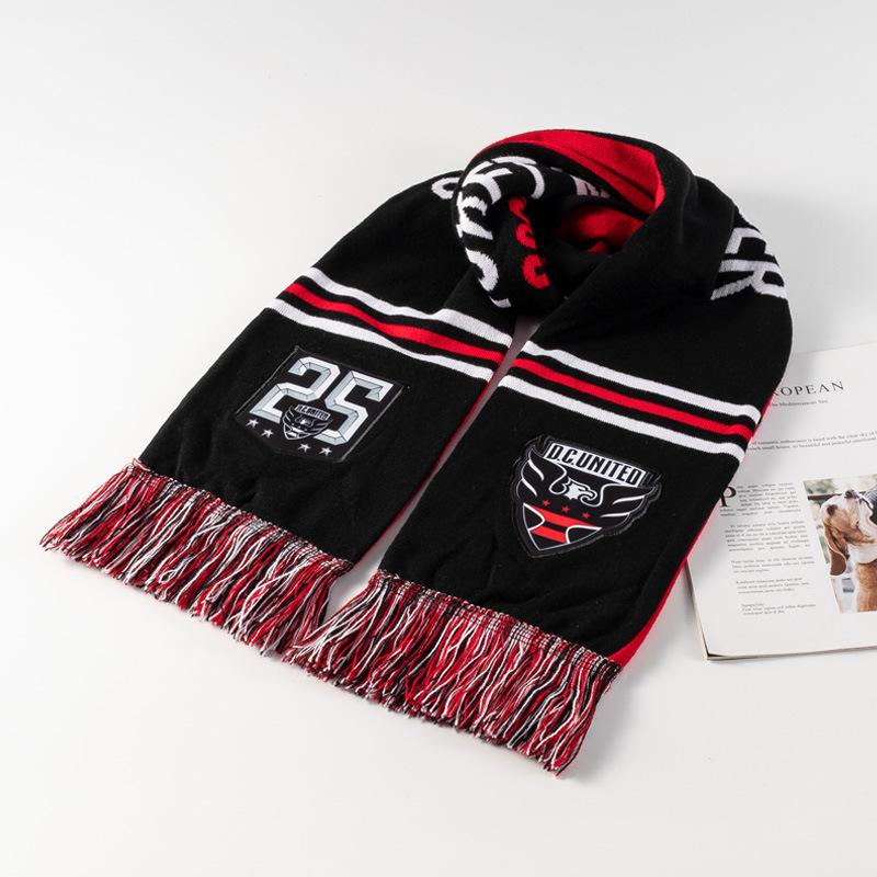 涤纶针织围巾弹力球迷围巾印花世界杯球赛加油赞助威围巾厂家定制详情6