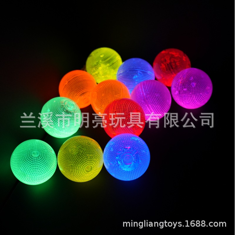 荧光液体发光弹跳球儿童弹力球厂家直销详情2