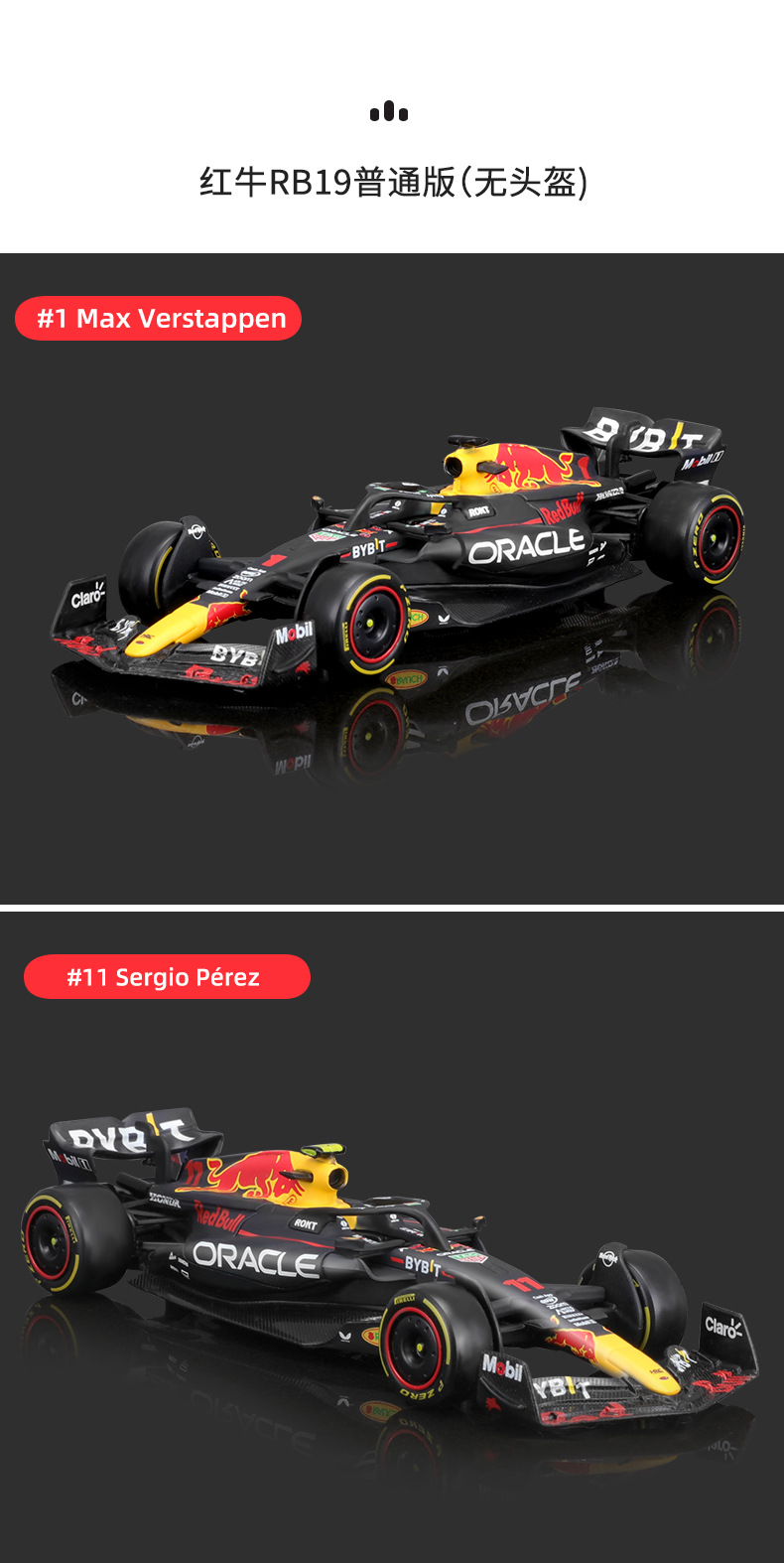 1:43 scale Red Bull RB19F1 racing car model simulation alloy car model 2023 Formula toy car male pic 14