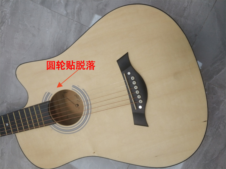 Factory direct sales of 38-inch guitars, 41-inch folk guitars, defective guitars, and practice acoustic guitars without affecting usage pic 11