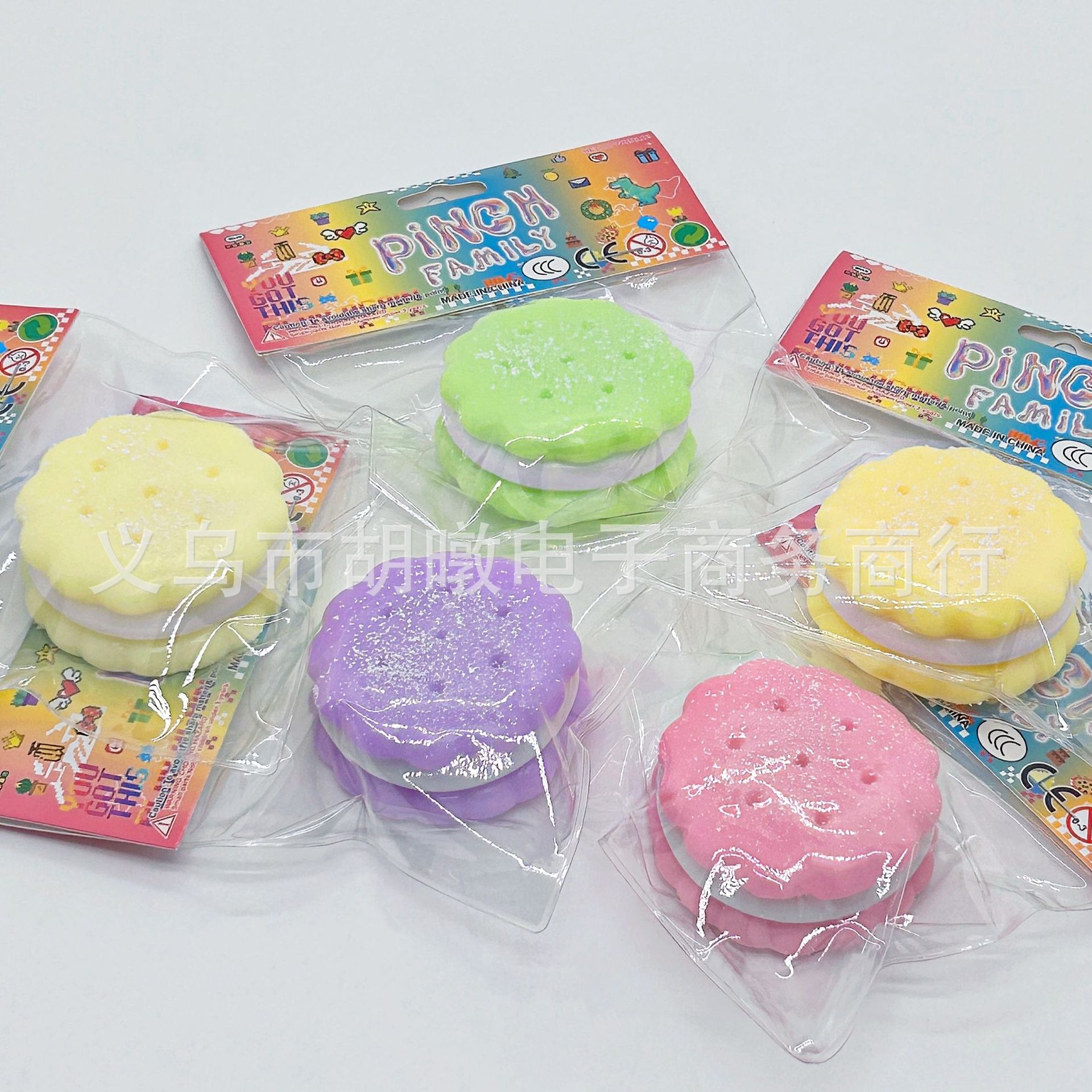 新款马卡龙夹心饼干仿真食玩捏捏乐烂泥感高颜值解压发泄玩具捏捏详情7