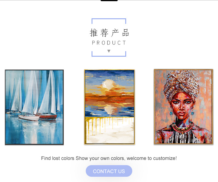 Wholesale manufacturer of hand-painted decorative oil paintings for hotels and homes, cross-border hand-painted decorative oil painting factory for foreign trade pic 9