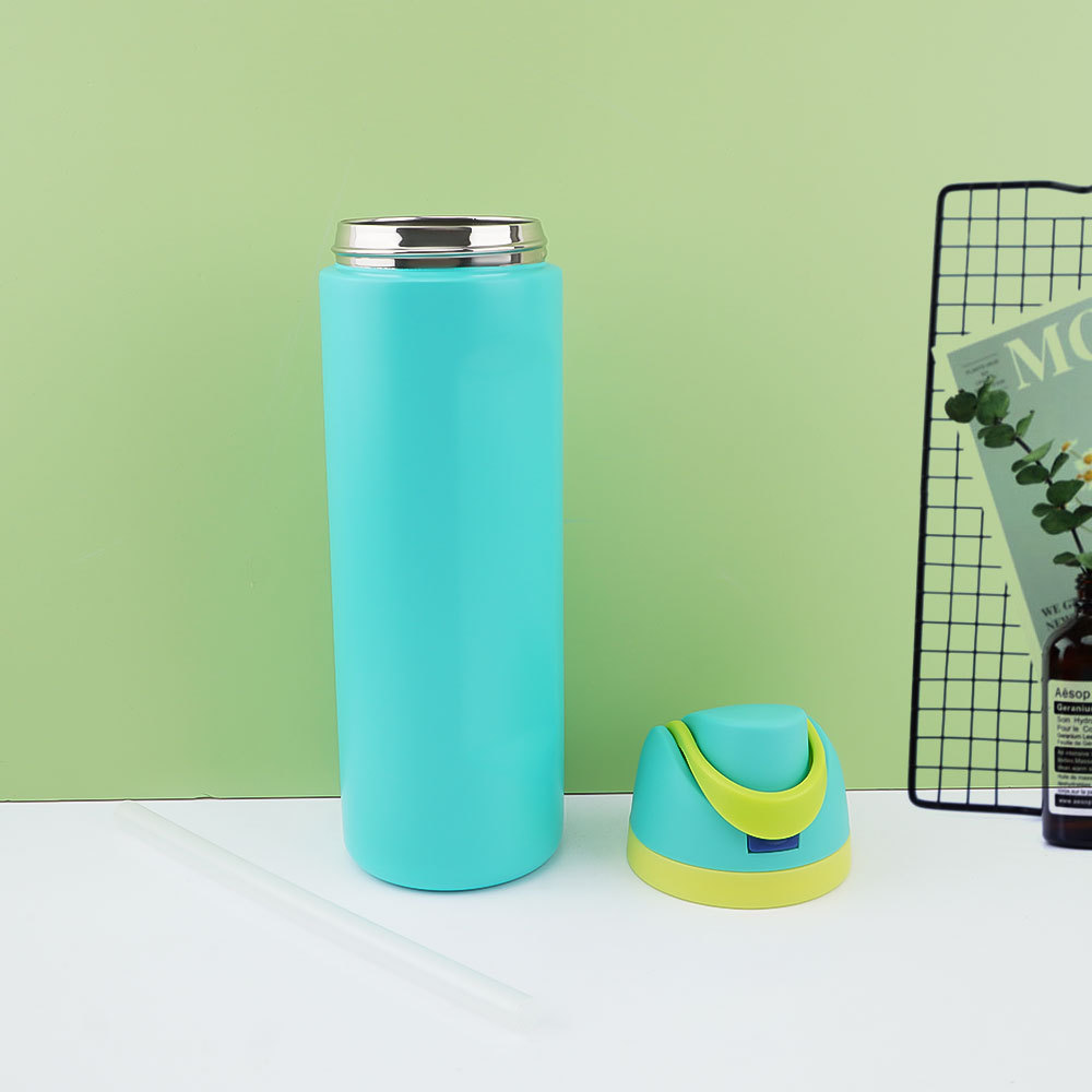 跨境热销304不锈钢户外运动便携式直身双层真空保温杯定 制批发详情14