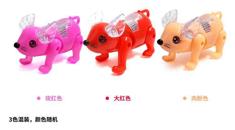 2020新年款电动老鼠儿童发光玩具音乐牵绳鼠仿真会走路抖音同款详情8