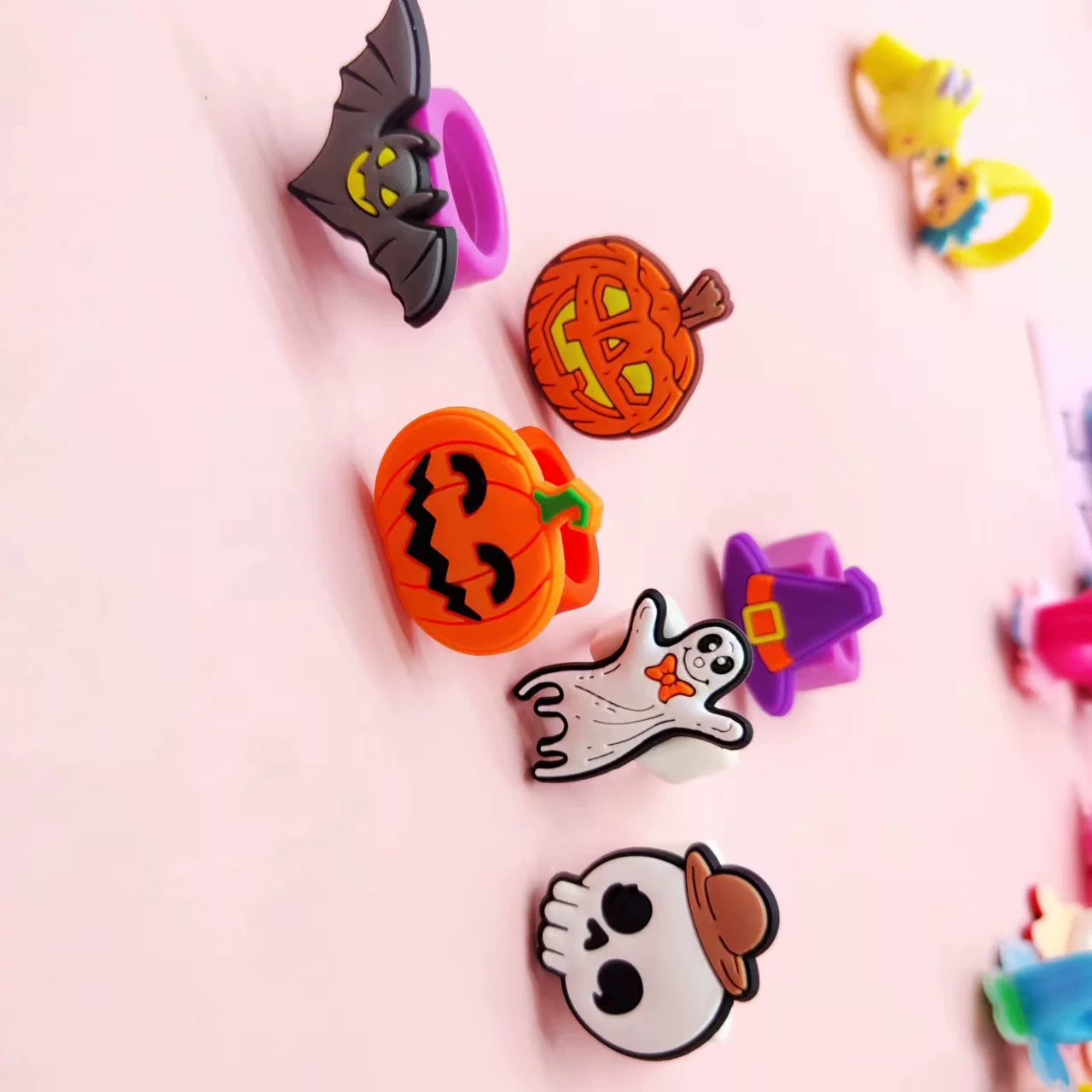 卡通PVC恐龙戒指 创意软胶公仔指环批发 恐龙图案软胶儿童戒指详情21