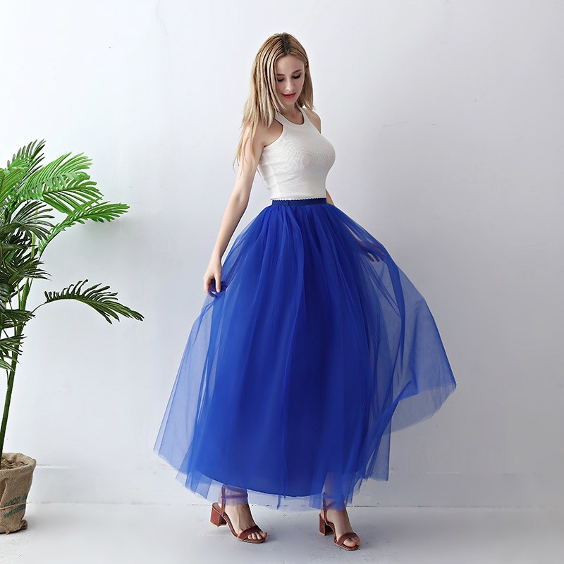European and American mid-length tulle skirt, tutu skirt for adults, tulle skirt for balls, tulle skirt for women pic 9