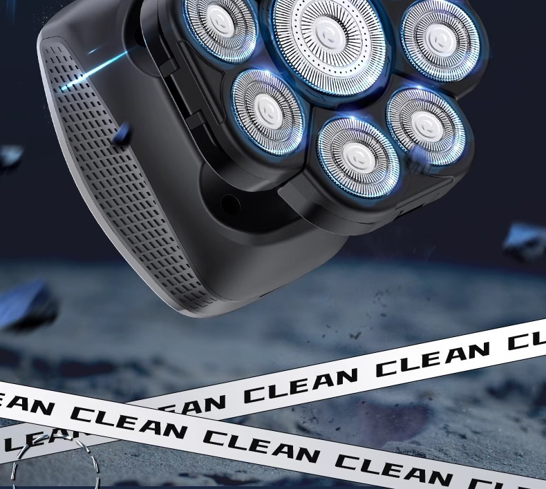 9D刀头剃须刀电动男士光头神器剃光头专用多功能刮胡刀新款全自动详情4