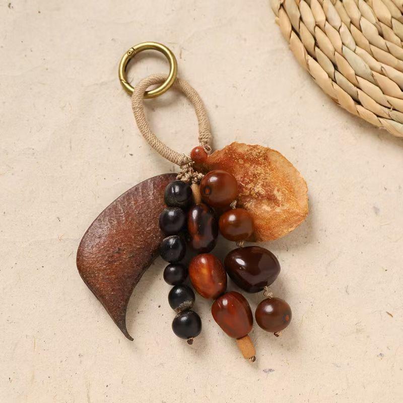 林蝶植物果壳手摇铃串手链瑜伽伴奏手工成品风铃乐器自然清新详情19