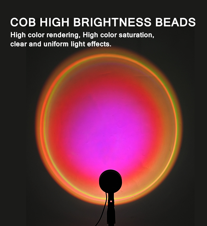 夕阳灯氛围灯可伸缩支架创意落日灯app遥控智能调光卧室小夜灯详情6