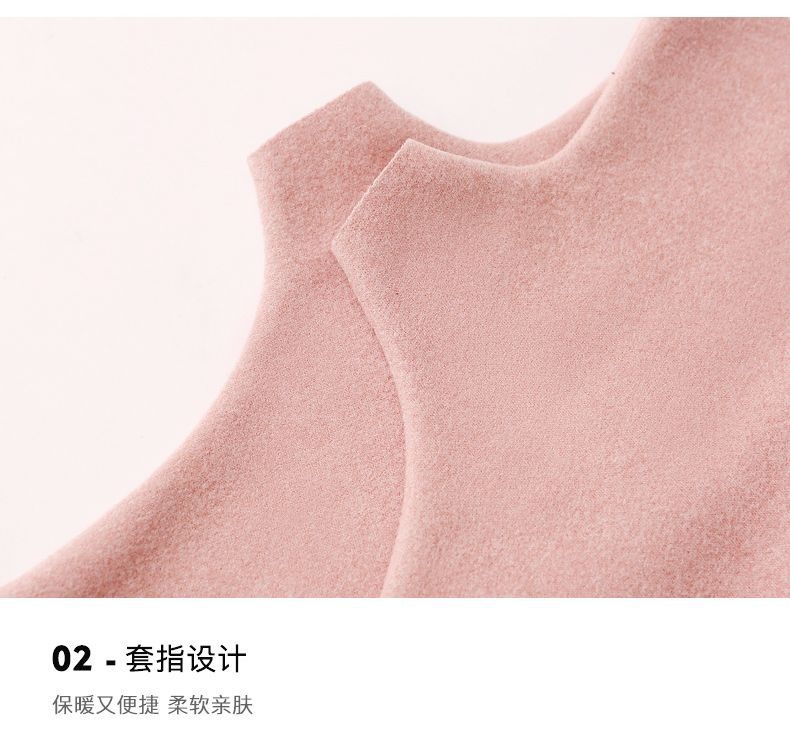 De Rong warm gloves, half-finger gloves, flexible writing, half-finger gloves with pockets, suitable for both men and women, self-heating wrist guards pic 5