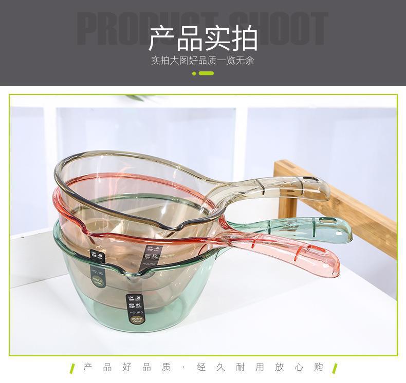 Household kitchen ladle, household long-handled plastic large size creative plus deep 水舀子 water rinse shampoo spoon pic 13