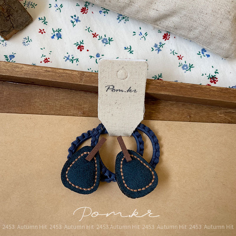 Soft and cute fruit-shaped lace hair band cartoon new autumn and winter hair band baby hair tie high elasticity hair band pic 7