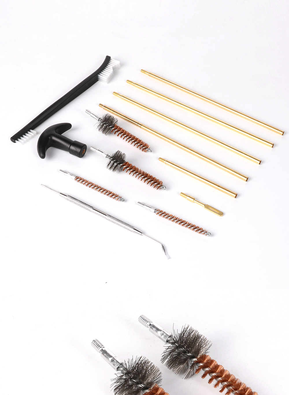 gun cleanning bruhser  kit 管道疏通铜刷 枪管刷套装清洁工具包详情4