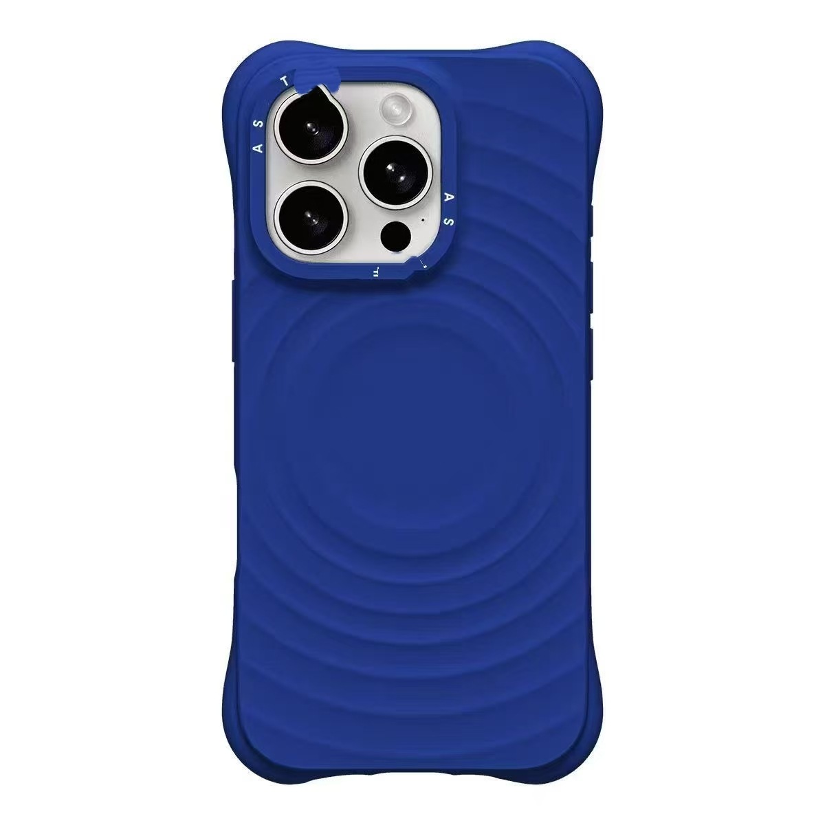 caseti collaboration pure black and white wavy phone case MagSafe magnetic iphone16 silicone protective case pic 5