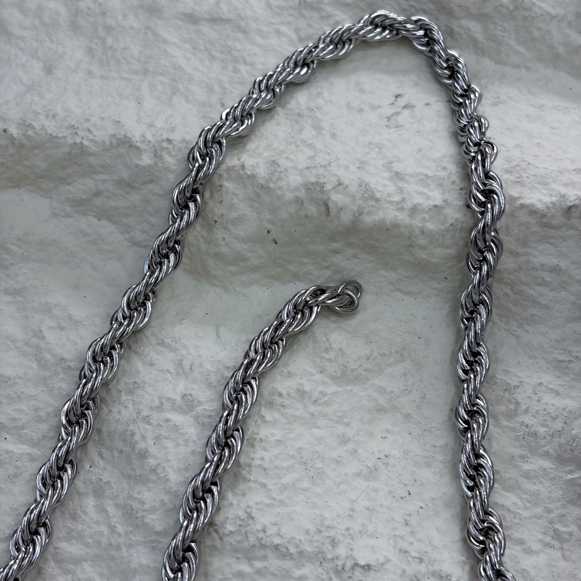 Metal twist chains, stainless steel twisted ropes, twist chains, jewelry accessories, bracelets, necklaces, semi-finished chains, multiple specifications pic 27
