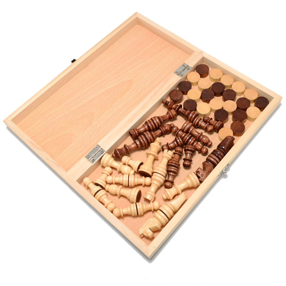 New wooden two-in-one magnetic international elephant foldable puzzle board game toy for direct sales across borders pic 7