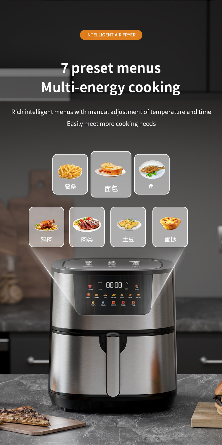 12L air fryer, new household electric fryer, 110V-220V, cross-border export split electric oven, French fries machine pic 13