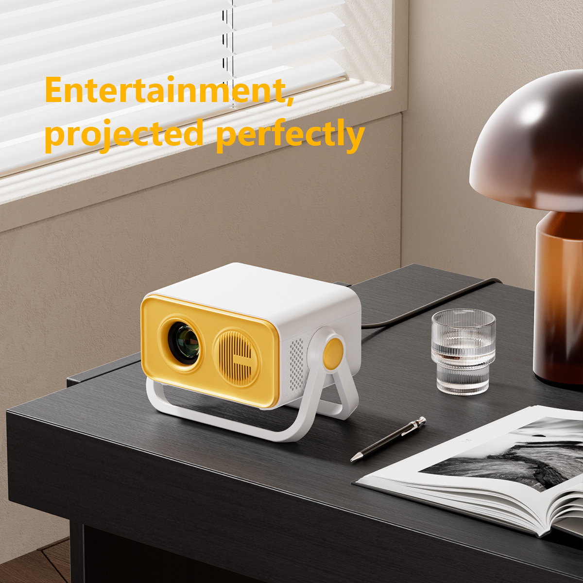 新升级跨境V19投影仪安卓系统高清智能投影机wifi家庭影院投影仪详情5