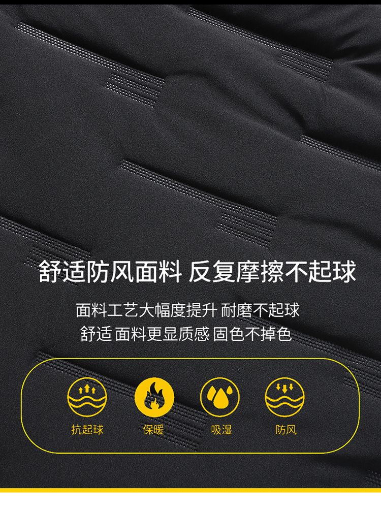 冬季羽绒棉服男款加厚保暖棉袄冬装男士百搭帅气潮流防寒棉衣外套详情8