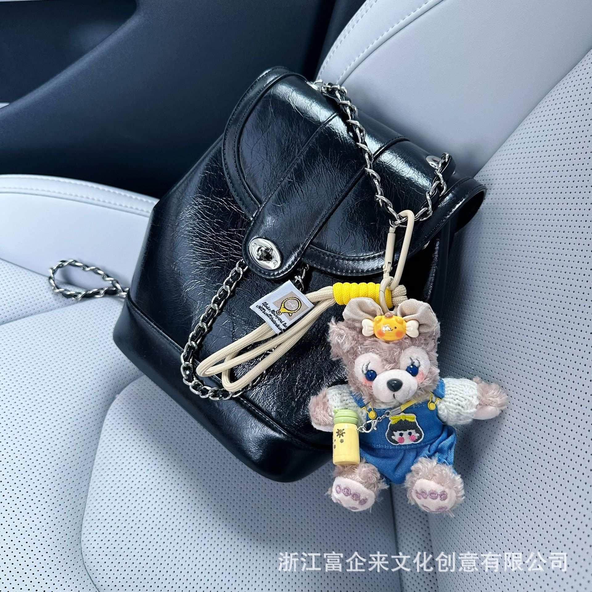 小红书同款卡通雪莉玫挂件创意毛绒公仔汽车钥匙扣玩偶包挂饰礼物批发详情4