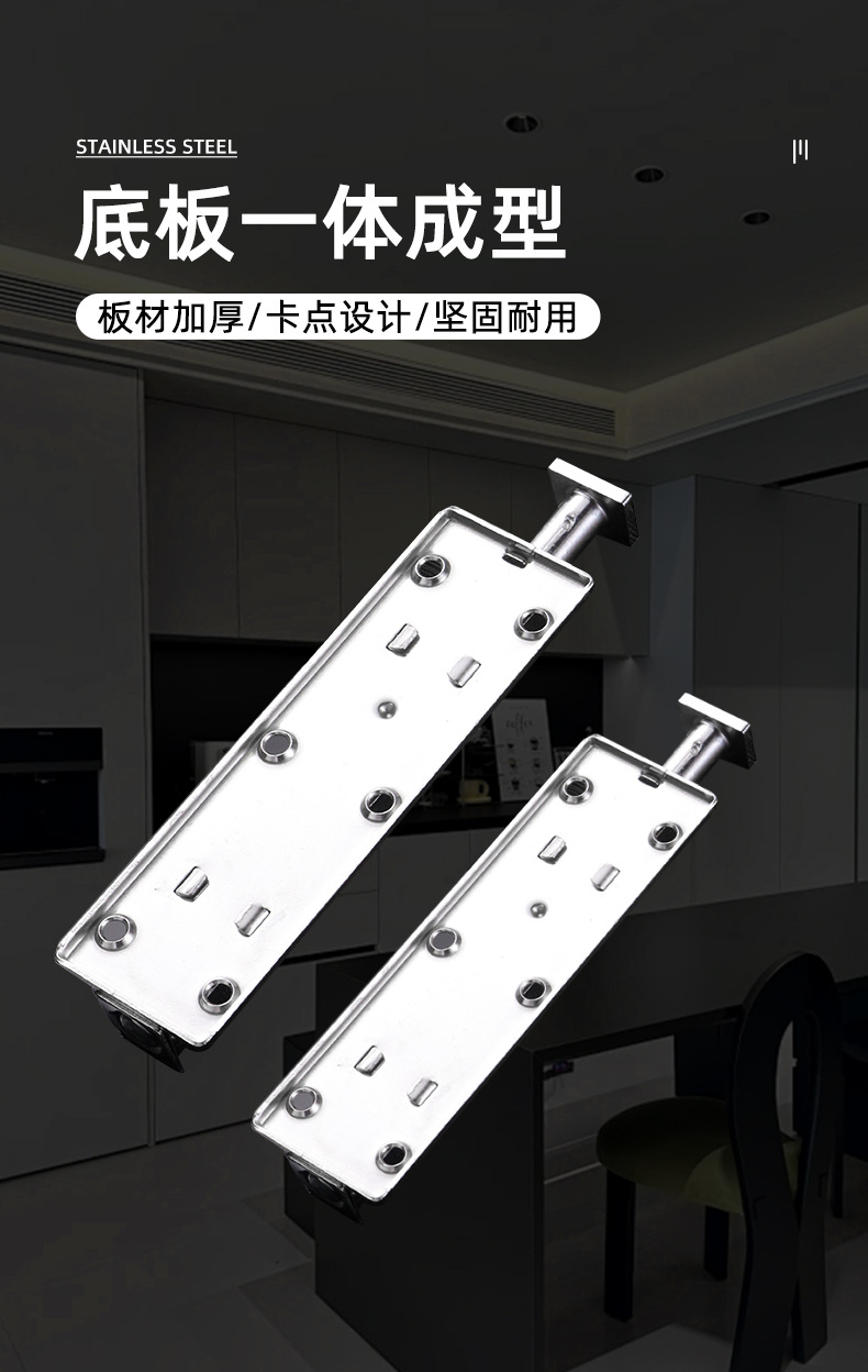 不锈钢插销自动弹簧406防盗按压式回弹房门锁扣DK611机箱电柜箱锁详情14
