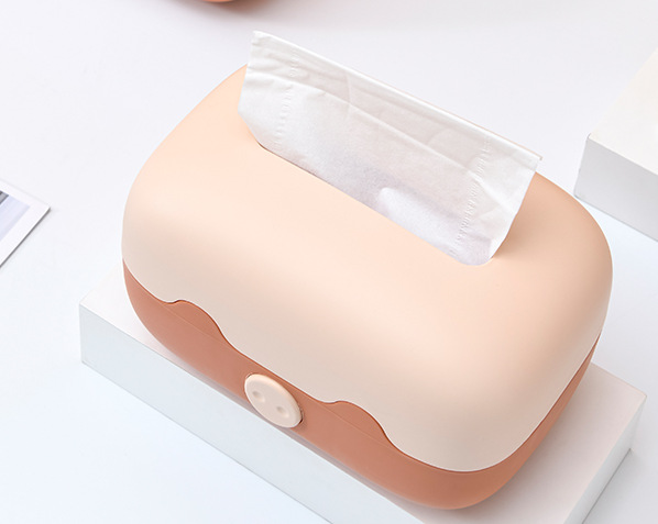 Cute and adorable little pig tissue box, tissue box, home living room napkin box, desktop tissue storage box, tissue storage pic 2