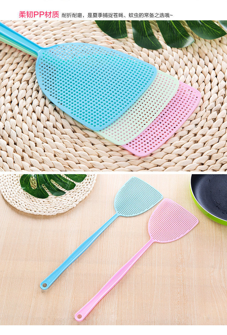苍蝇拍加厚网面塑料苍蝇拍夏季家用耐用蚊子拍加长手柄灭苍蝇拍子详情9