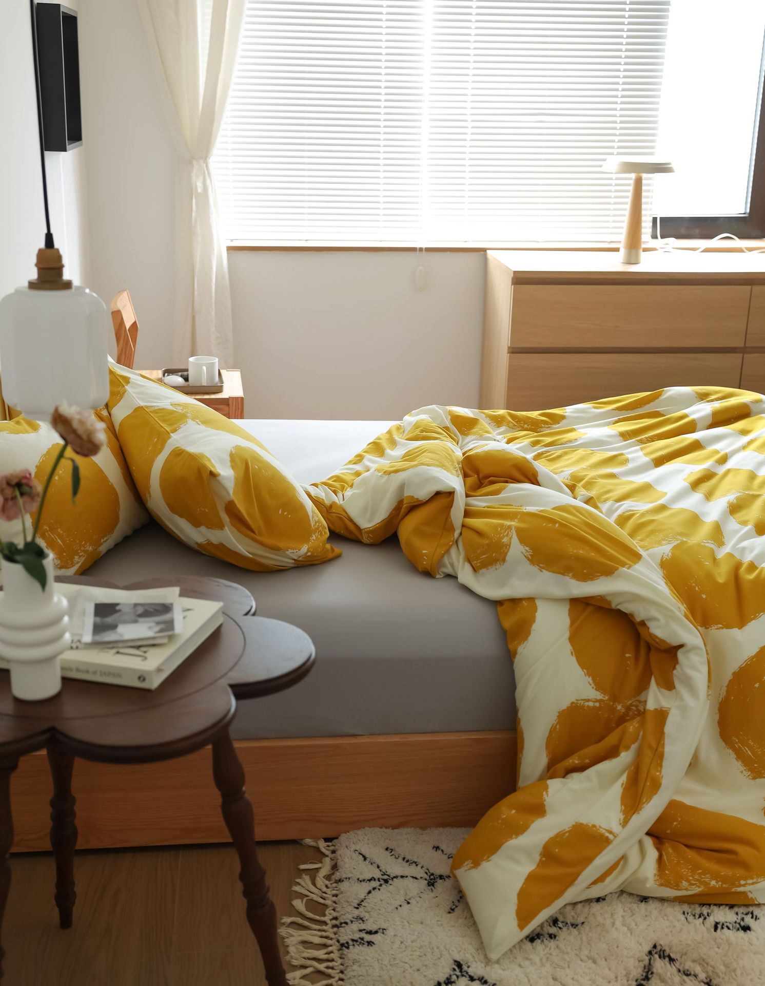 Spring and Summer knitted cotton three or four pieces set, soft bedding for sleeping naked with Indian cotton, Little Warm sun pic 14