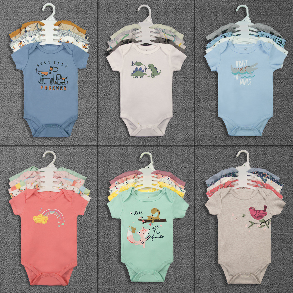 2025工厂跨境衣服批发欧美宝宝春夏包屁衣婴幼儿eBay热卖款式详情4