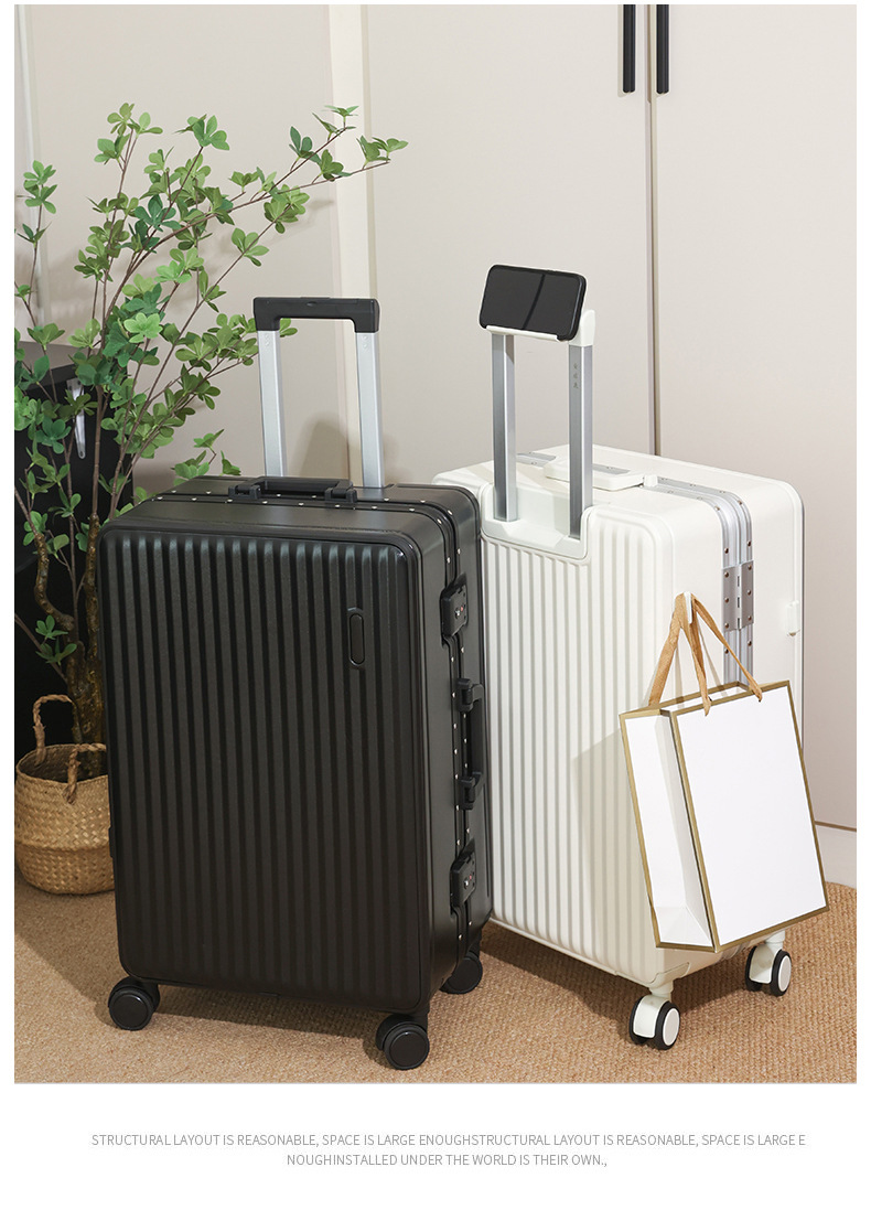 行李箱26寸铝框款20寸旅行箱万向轮学生结实耐用行李箱24寸拉杆箱详情33