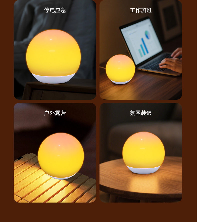 Camping lights, campsite tent lights, sunset atmosphere lights, portable USB charging outdoor lighting, emergency ultra-bright camping lights pic 5