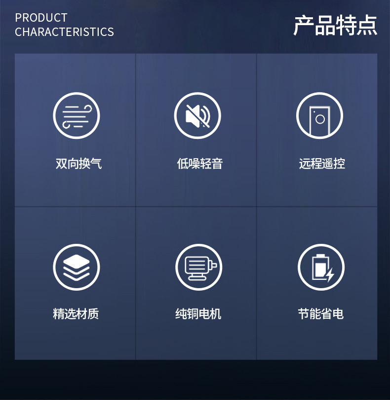卫生间换气扇排风扇墙壁式酒店浴室厕所玻璃窗抽风机进风扇4寸6寸详情2