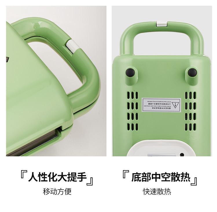 跨境亚马逊110V华夫饼机三明治机早餐机烤面包机小家电煎牛排机详情24