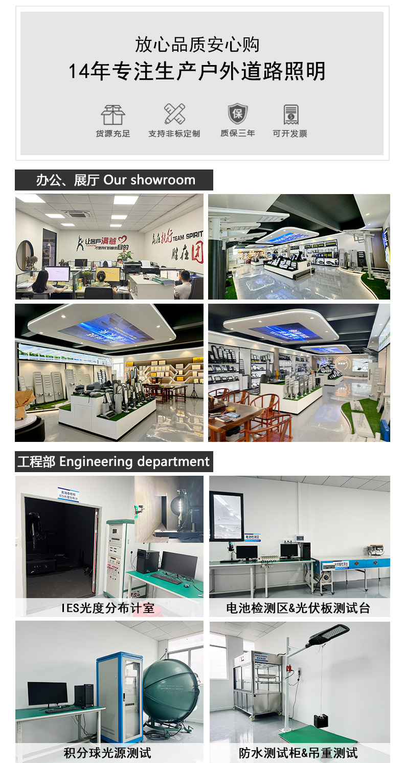 New 6-meter Dragon Boat No.1 solar street lamp head, engineering model LED module outdoor lighting lamp, available for wholesale in stock pic 13