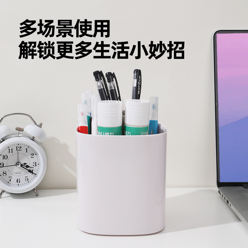跨境美妆用品收纳套装桌面化妆刷筒化妆品分格收纳盒文具收纳盒详情5
