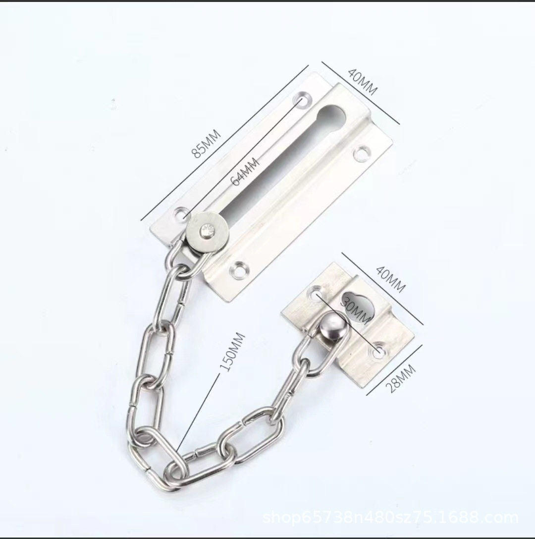 不锈钢防盗链加厚门链门栓插销门内锁扣链9环柜链盒链限位8环链条详情5