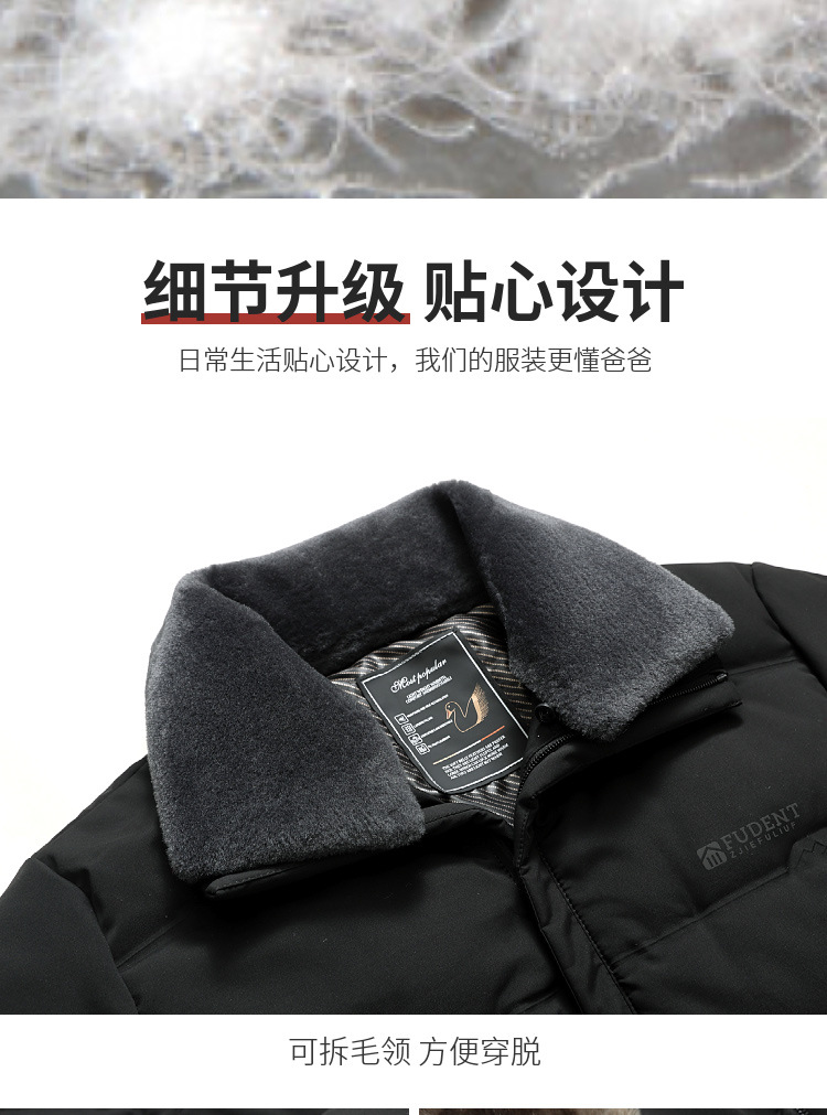 中年冬季羽绒服男中老年人加绒加厚保暖防寒外套爷爷爸爸冬装衣服详情4