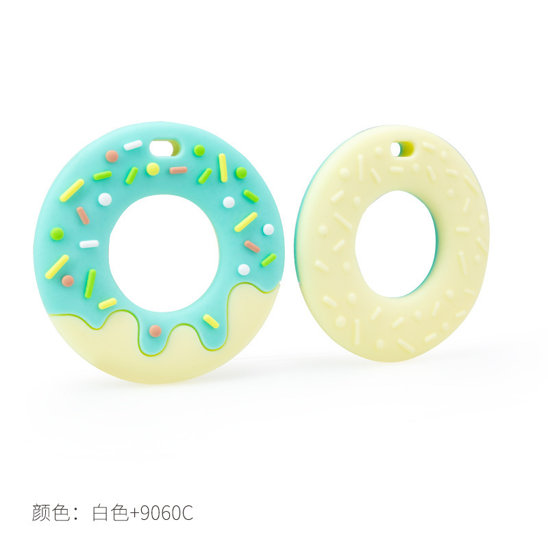 婴童 新品甜甜圈牙胶婴儿磨牙棒可水煮食品级硅胶饼干宝宝牙胶母婴用品详情5