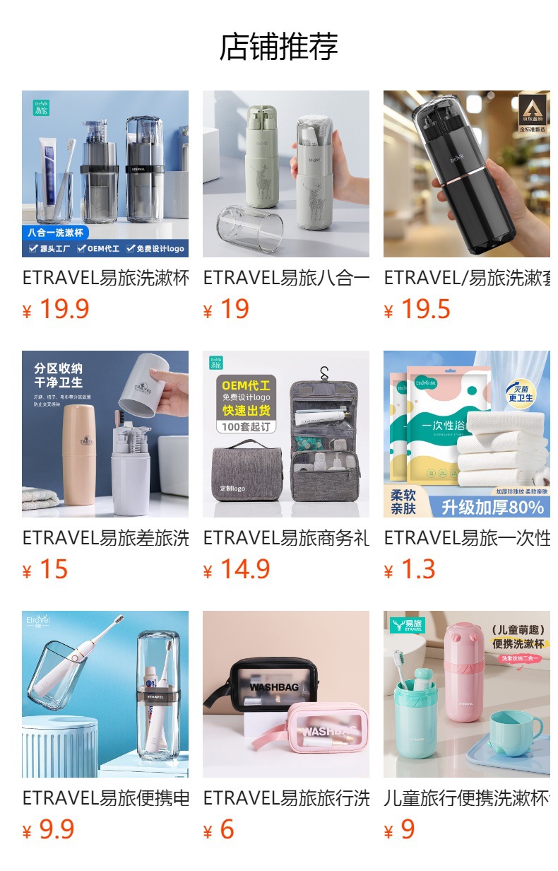 ETRAVEL易旅旅行洗漱杯牙刷杯出差牙刷牙膏套装收纳盒便携旅行杯详情1