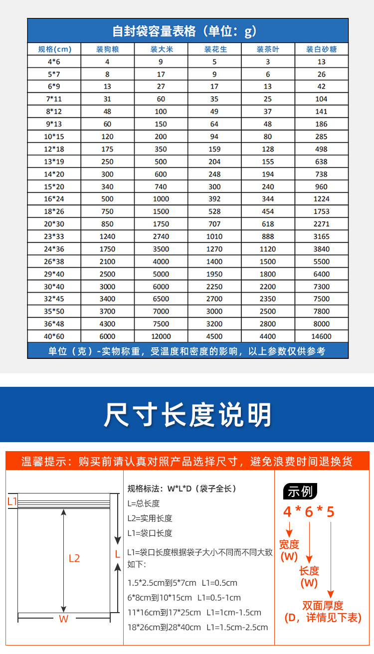 pe自封袋加厚食品封口袋透明大号塑封包装袋饰品袋批发密封袋定制详情11