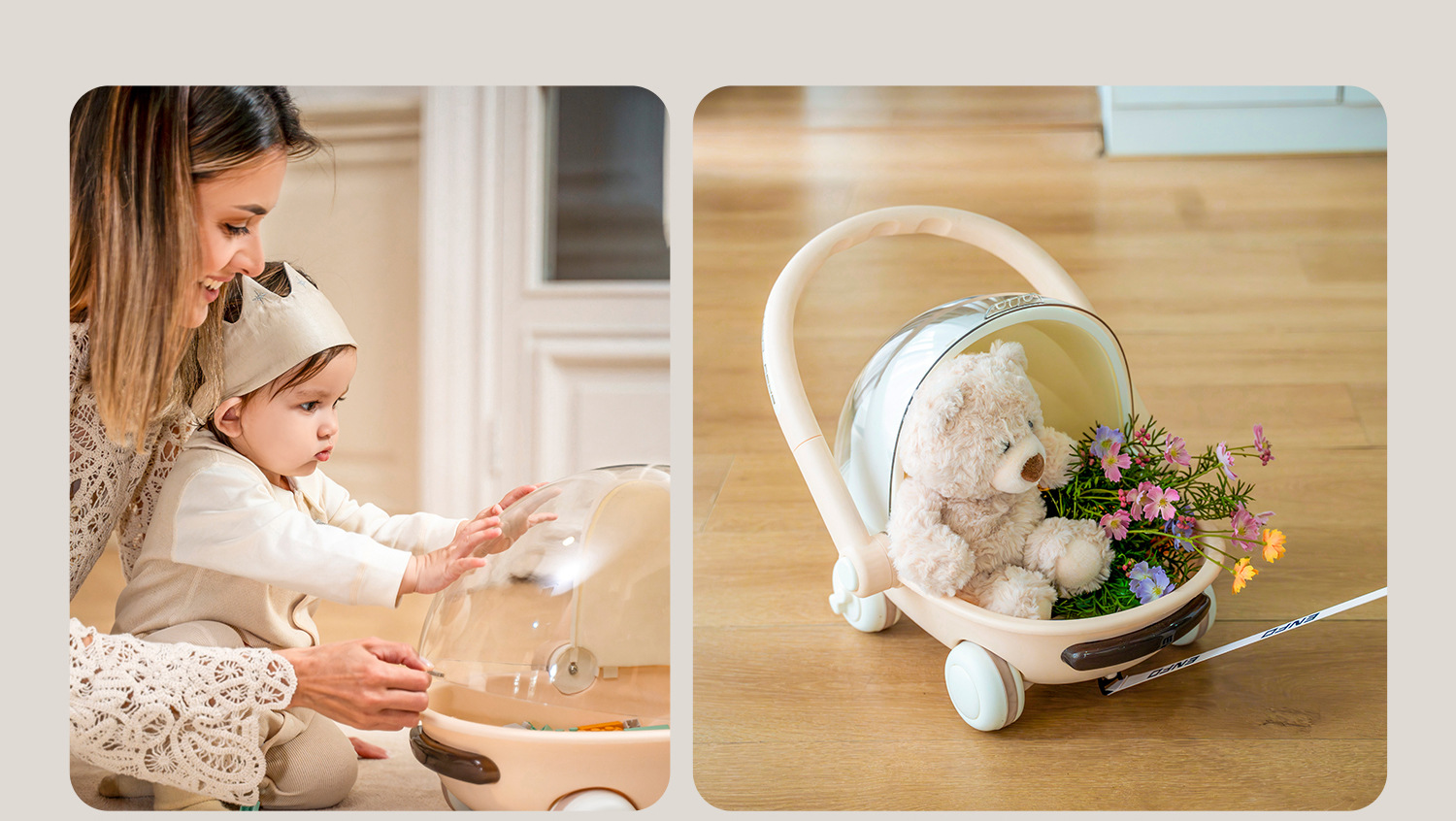 新款儿童学步车侧翻手推车多功能音乐益智积木创意可爱翻盖助步车详情7